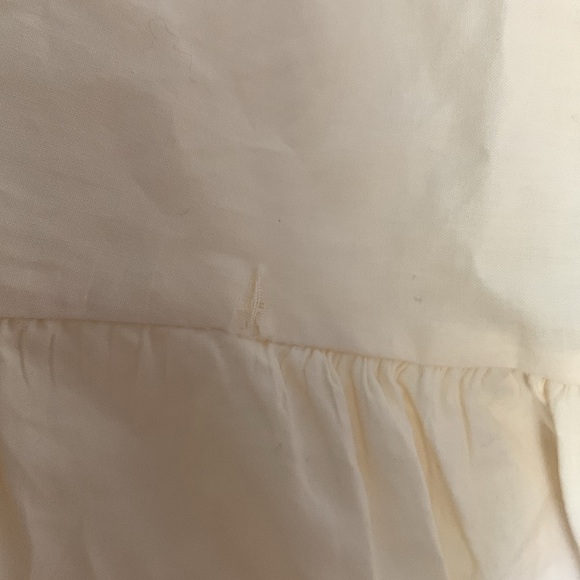 Yellow Puff Sleeve Blouse with Floral Embroidery - Picture 3 of 3